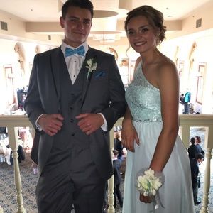 Seafoam Green Prom Dress